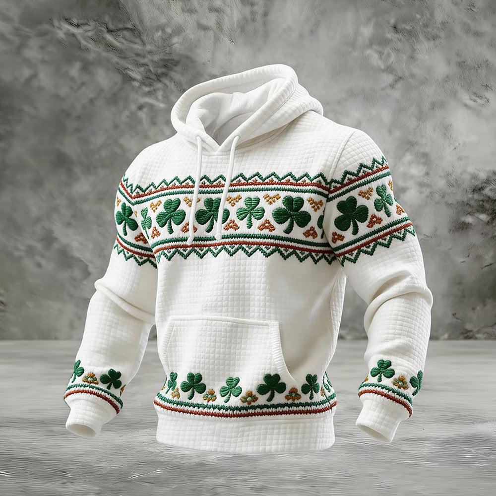 Vintage Lucky St. Patrick's Day Art Hoodie Holiday Apparel St Patrick's Day Stuff - Lilybirchmarket
