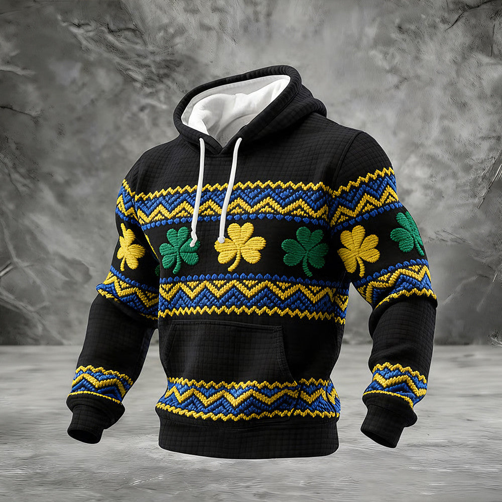 Vintage Lucky St. Patrick's Day Art Hoodie Saint Patricks Day Apparel Cool Gift For Boyfriend - Lilybirchmarket