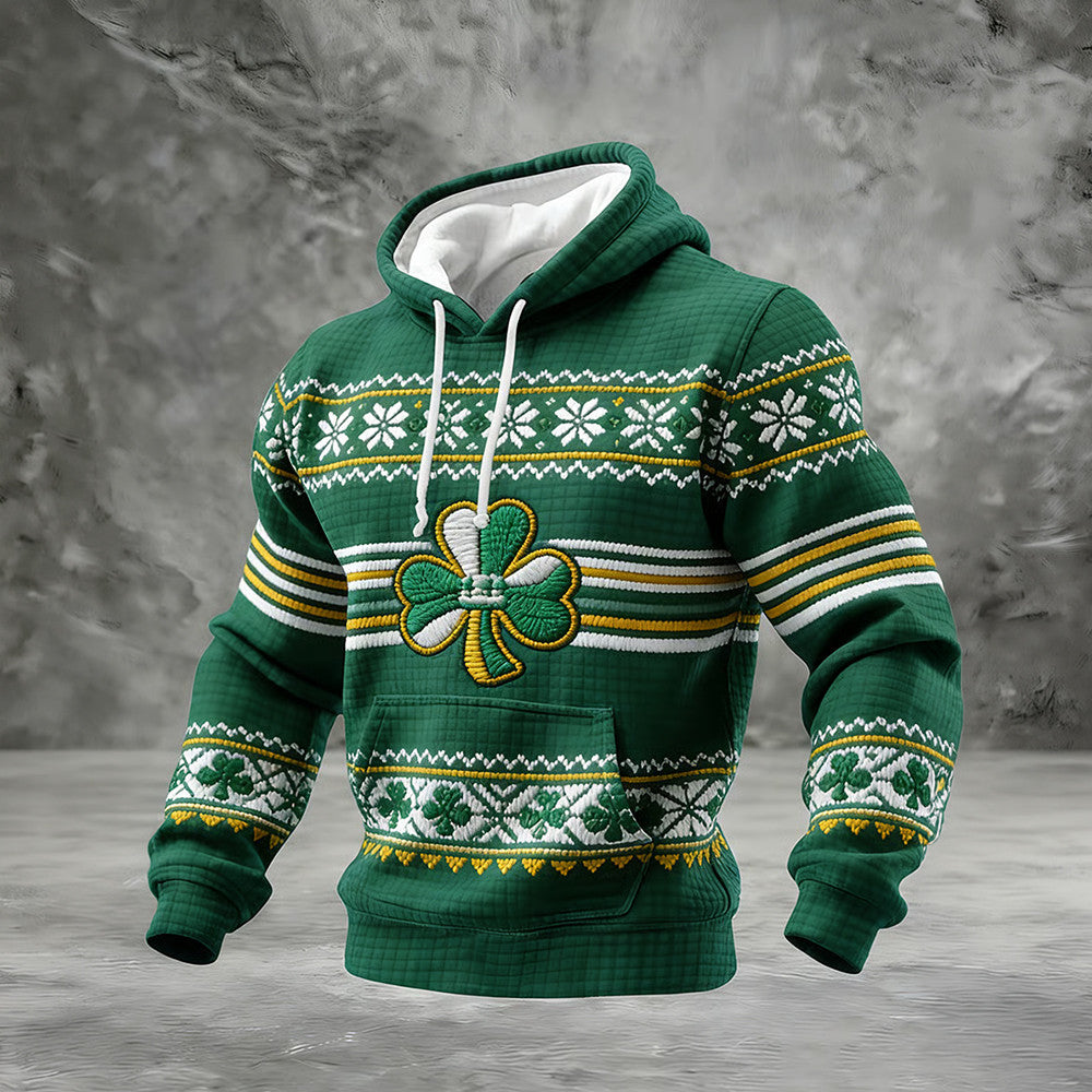 Vintage Lucky St. Patrick's Day Art Hoodie St Patrick's Day 2026 Apparel Present Ideas - Lilybirchmarket
