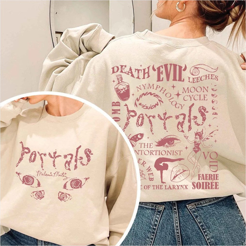 Vintage Melanie TracklisShirt, Portals Tour Tee, Portals Album Sweatshirts Gifts For Besties - Lilybirchmarket