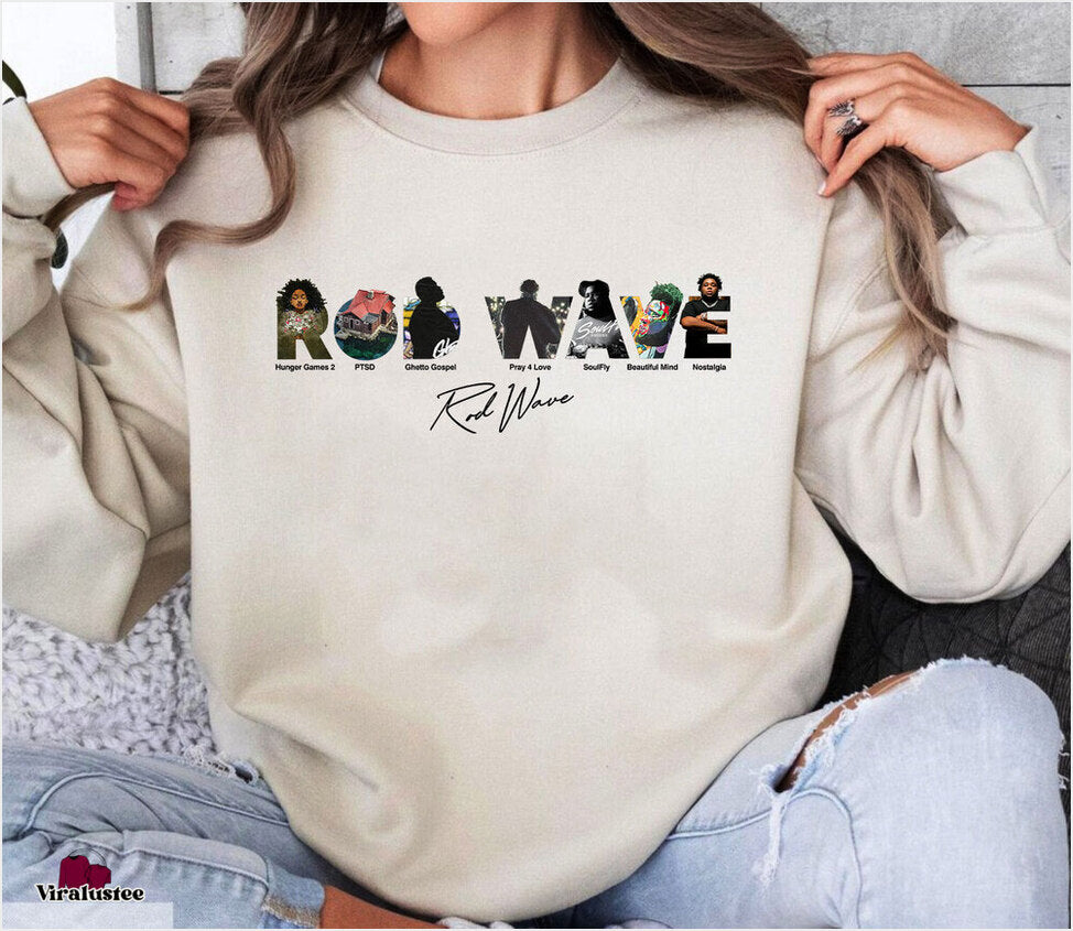 Vintage Rod Wave Album Sweater, Rod Wave Sweatshirt, Gift For Rap Lovers Gifts For Brother - Lilybirchmarket