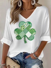  Vintage Shamrock Long Sleeve T-Shirt Long Sleeve St Patricks Day Shirts St Paddy's Day Gifts - TradiViet