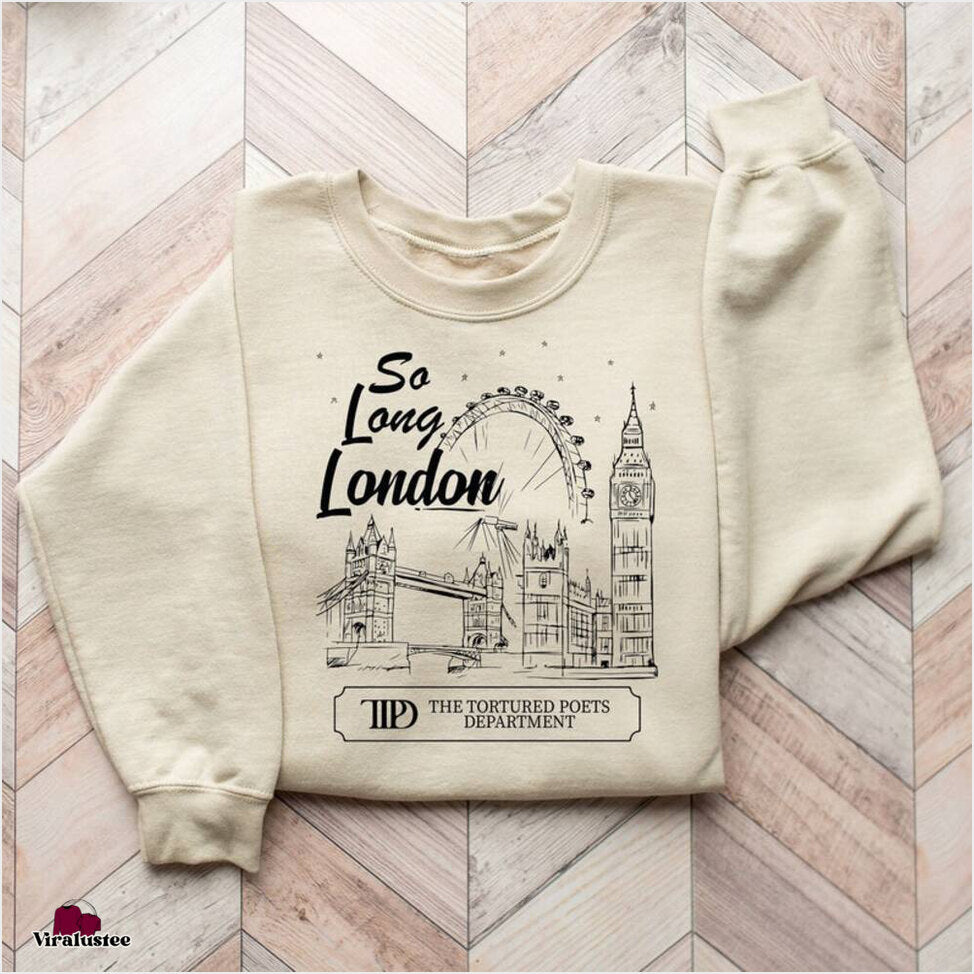 Vintage So Long London The Tortured Poets Department Sweater, Ttpd Sweater, Taylor Swift Sweatshirt Gifts For Brother - Lilybirchmarket