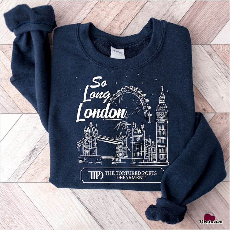 Vintage So Long London The Tortured Poets Department Sweater Ttpd Sweater Taylor Swift Sweatshirt Gifts For Friends - Lilybirchmarket