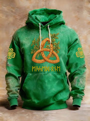 Vintage St Patricks Day Hoodie Celtic Trinity Knot St Patrick's Day Hooded Sweatshirt Gifts - Lilybirchmarket