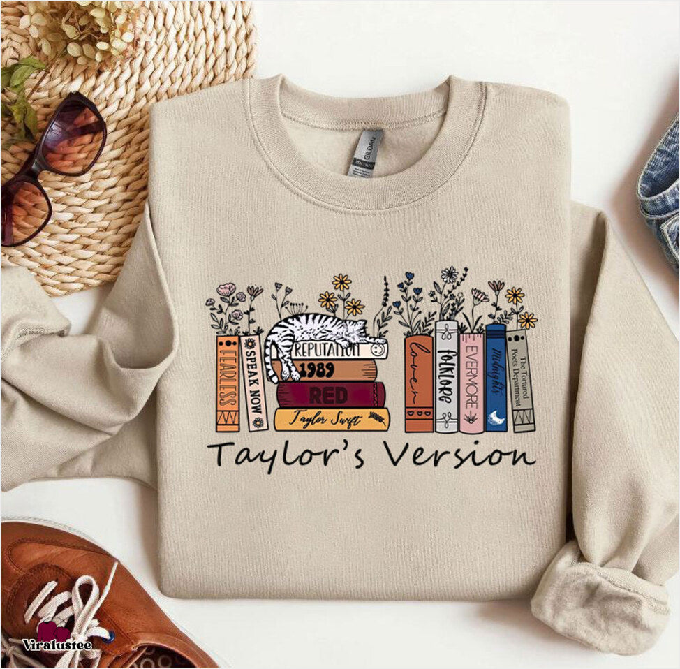 Vintage Taylor Swift Eras Tour Album Taylor s Version Sweatshirt, Eras Tour Sweater Gifts For Brother - Lilybirchmarket