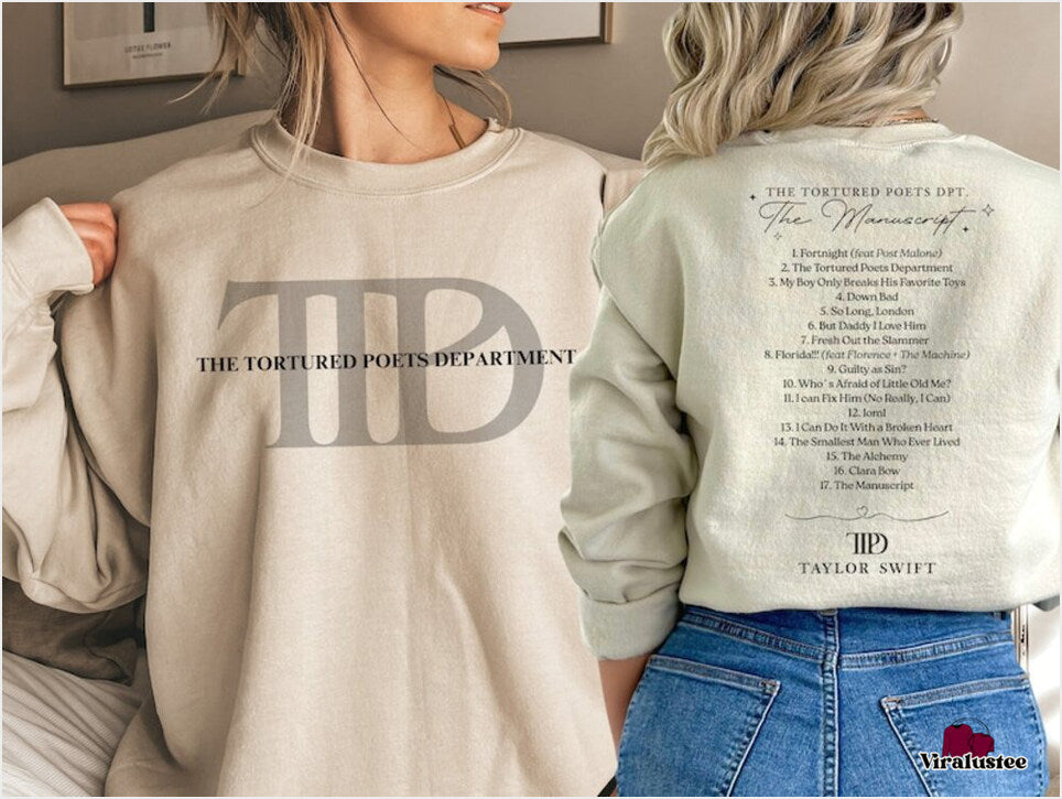 Vintage Taylor Swift The Tortured Poets Department Sweater, Ttpd Merch, Gift For Swiftie Sweatshirt Gifts For Her - Lilybirchmarket