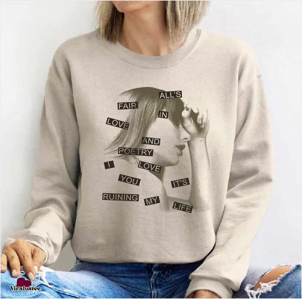 Vintage The Tortured Poets Department Taylor Swift Sweater, Ttpd Sweatshirt Gifts For Her Merch Clothing - Lilybirchmarket