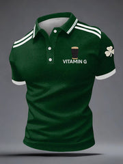  Vitamin G Saint Patrick's Day Polo Shirt Irish Apparel Gifts For Beer Lovers - TradiViet