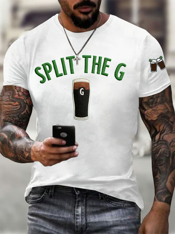  Vitamin G Saint Patrick's Day T-Shirt Split The G St Patrick's Day Shirt Gifts For Dad - TradiViet