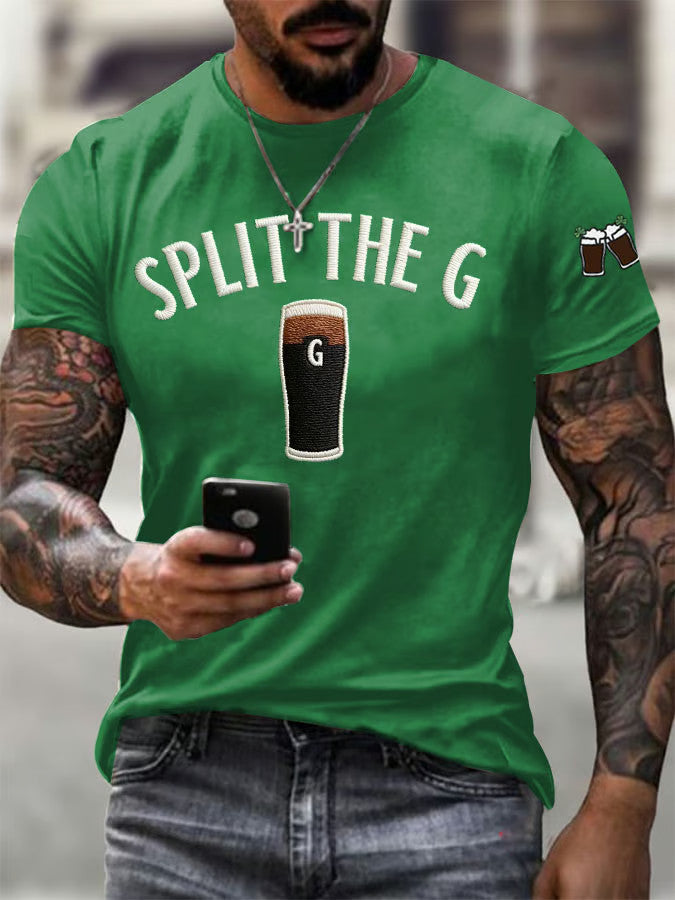  Vitamin G Saint Patrick's Day T-Shirt Split The G St Patrick's Day Shirt Gifts For Dad - TradiViet
