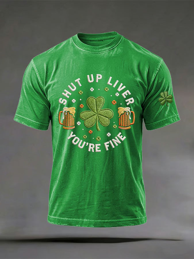  Vitamin G St Patrick's Day T-Shirt Shut Up Liver You're Fine Shirt St Patrick's Day Apparel - TradiViet