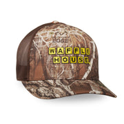 Waffle House Hat Embroidered Camo Trucker Hat Gift Ideas For Dad - Lilybirchmarket