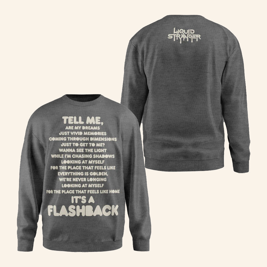 Wakaan Merch Liquid Stranger Flashback Crewneck Sweatshirt Gift Ideas For Music Lovers - Lilybirchmarket