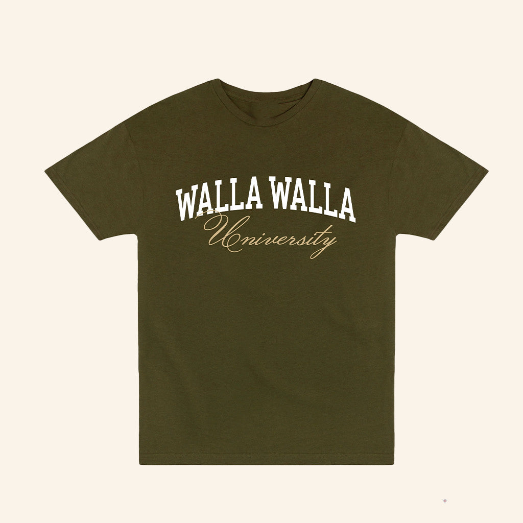Walla Walla Gear Merch Walla Walla University Script T-Shirt Gifts For Friend - Lily Birch Market