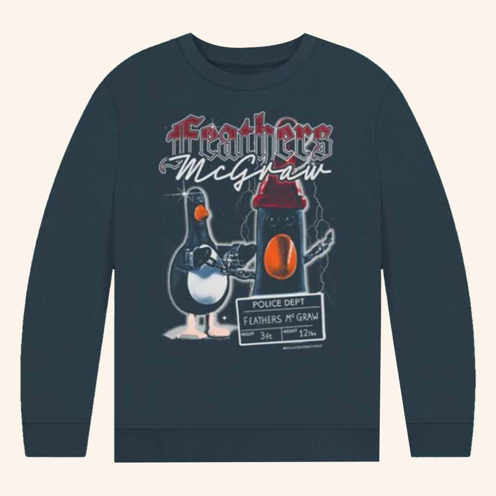 Wallace And Gromit Merch Feathers Mcgraw 90S Vintage Bootleg Sweatshirt Gifts For Dad - Lilybirchmarket