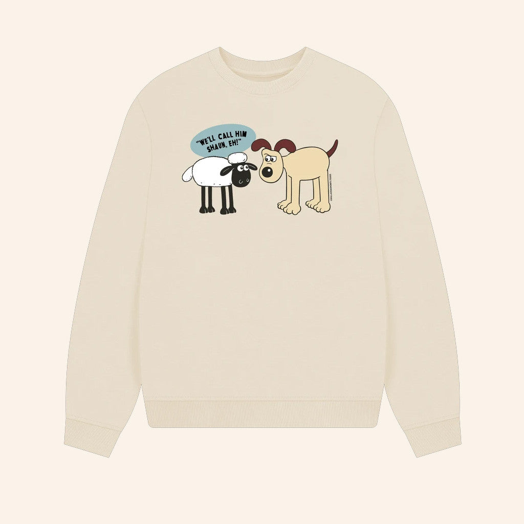 Wallace And Gromit Merch Gromit Meets Shaun Sweatshirt Birthday Ideas For Daughter - Lilybirchmarket