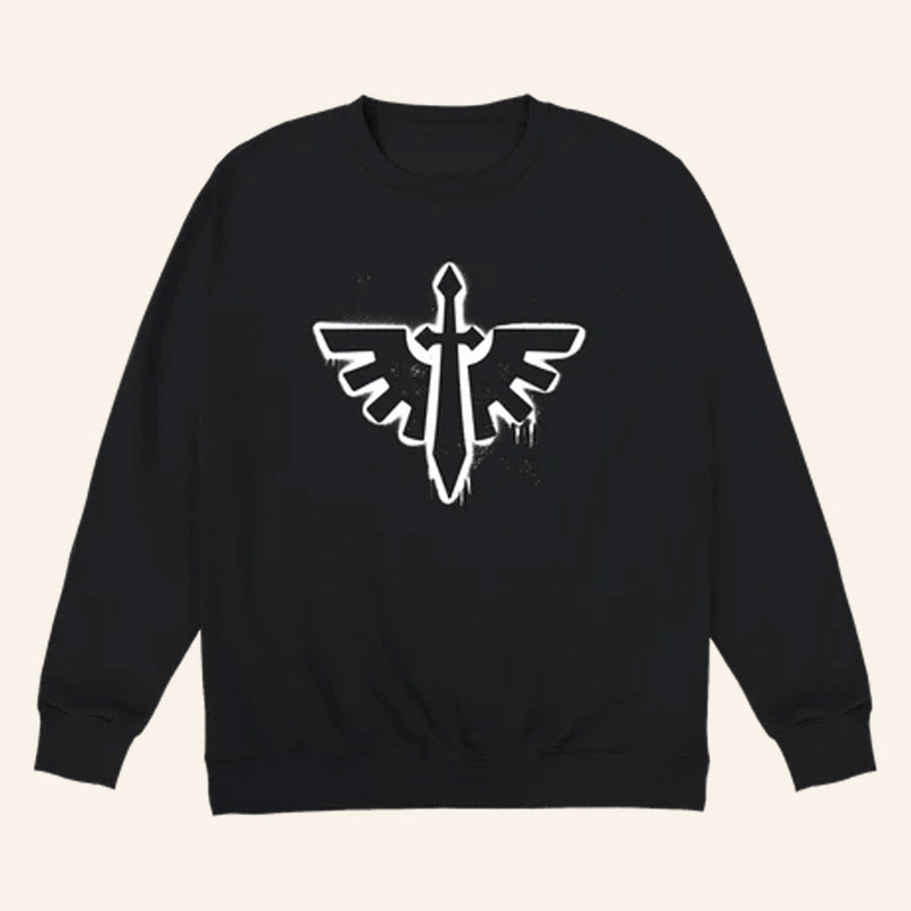 Warhammer Merch Dark Angels Graffiti Insignia Sweatshirt Presents For Boyfriend - Lilybirchmarket