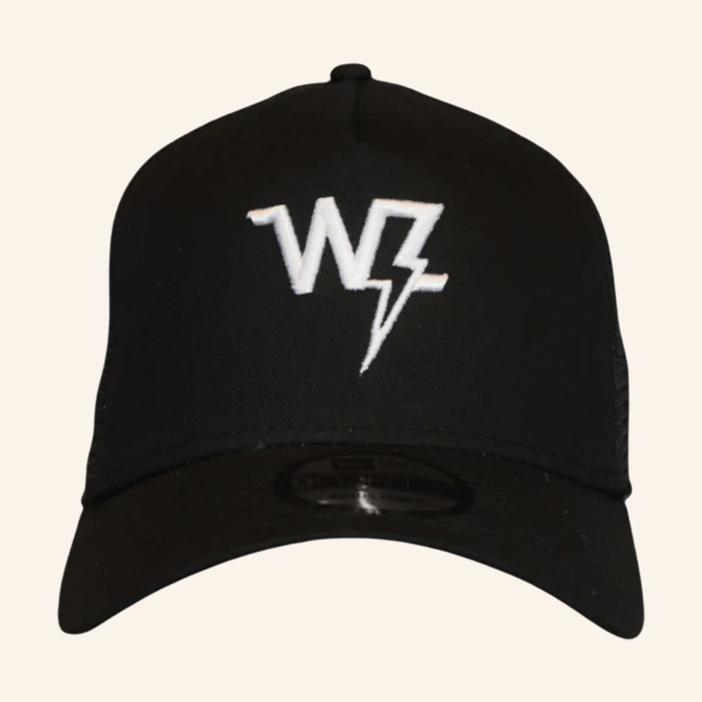 Warren Zeiders Merch Tour 2025 White on Black Embroidered WZ Hat Gifts For Him - Lilybirchmarket