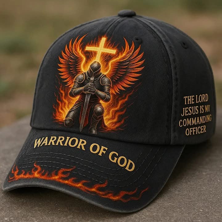 Warrior Of God Hat The Lord Jesus Is My Commanding Officer Hat Patriotic Gifts For Dad - Lilybirchmarket