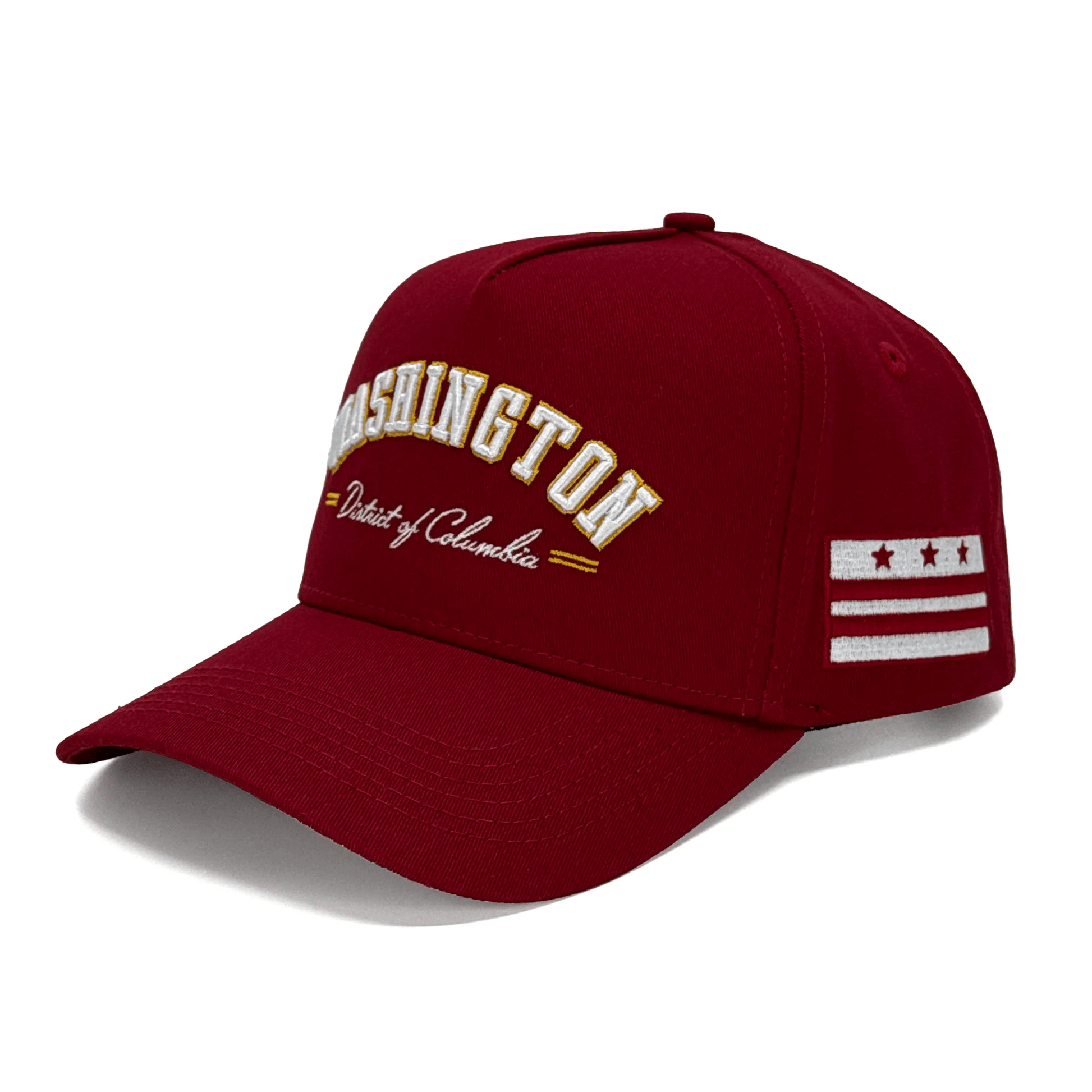 Washington DC Maroon Embroidered Hat Washington Merch Best Father's Day Special Gifts - Lilybirchmarket