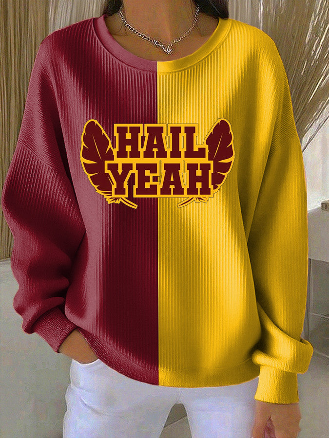 Washington Football Hail Yeah Sweatshirt Game Day Clothes WC Merch Football Lovers Gifts - Lilybirchmarket