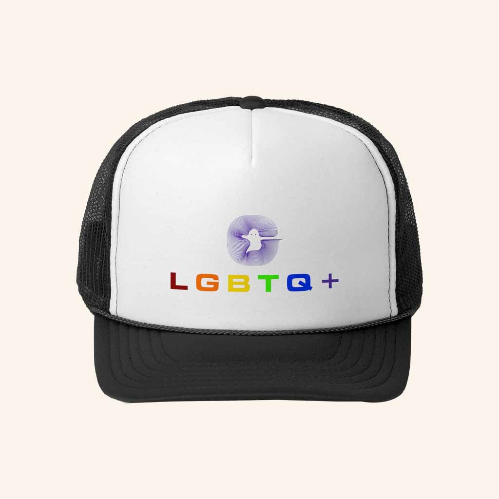 Watcher Merch Boo And Proud LGBTQ Trucker Hat Halloween LGBTQ Gift Ideas - Lilybirchmarket