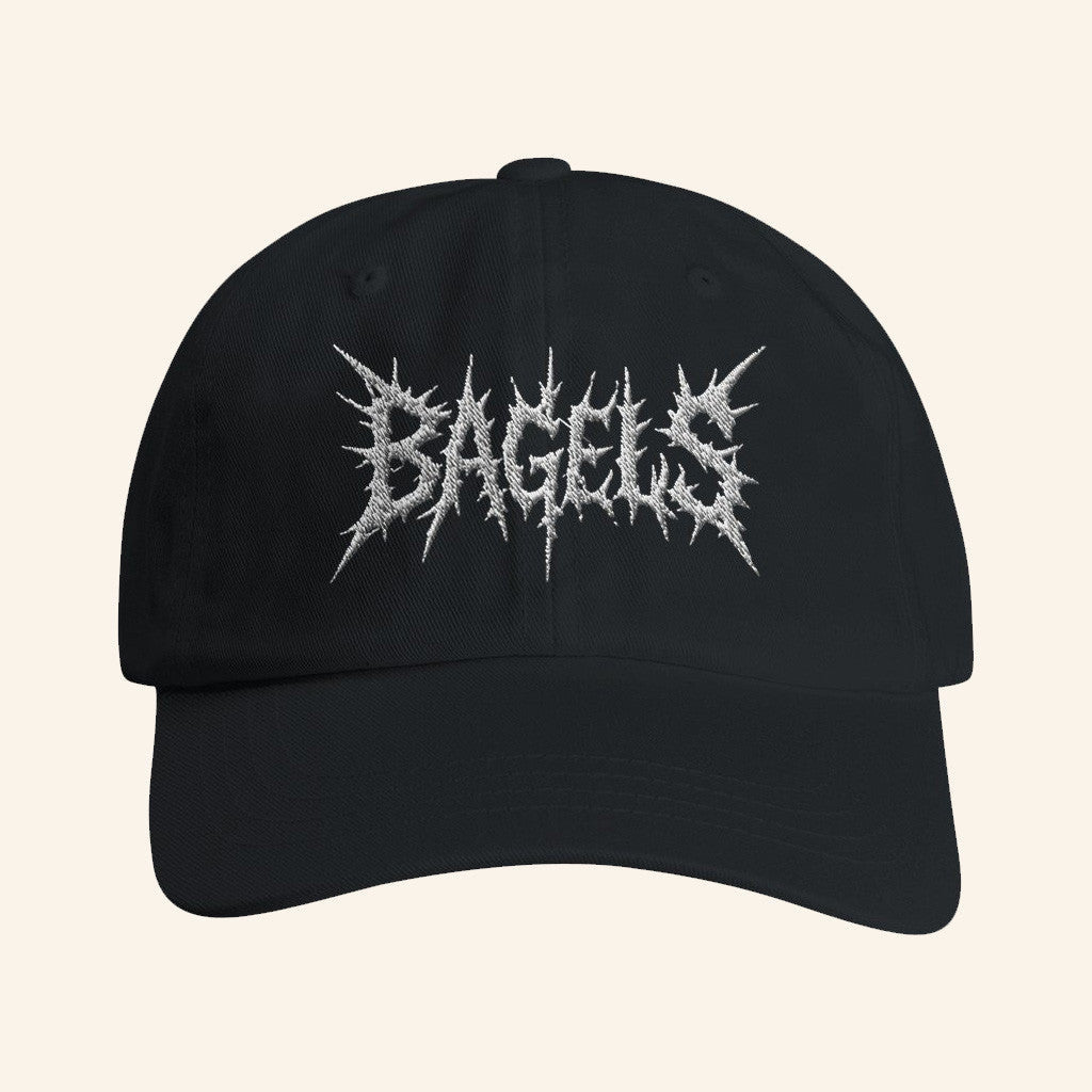 Wavey Goods Merch Bagels Death Metal Embroidered Hat Presents For Boyfriend - Lilybirchmarket
