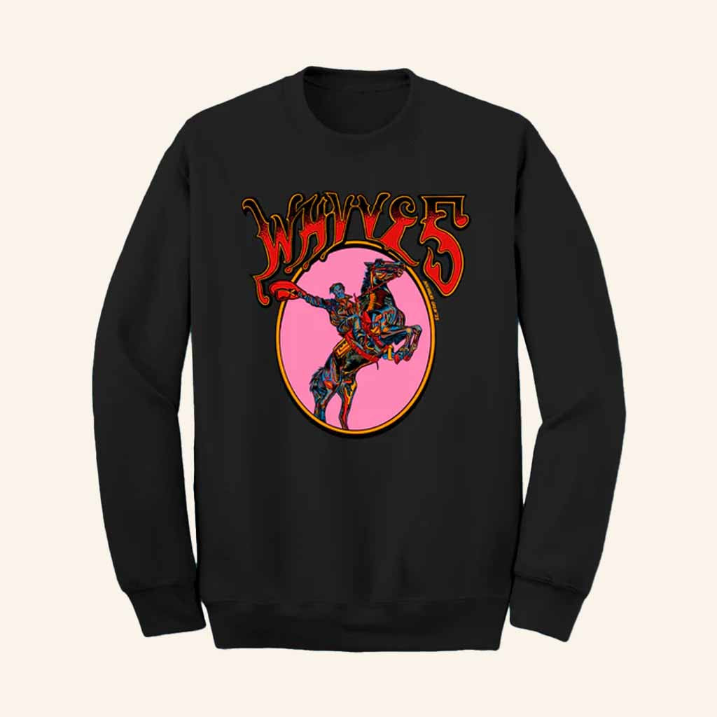Wavves Merch Cowboy Black Sweatshirt Christmas Present Ideas For Men - Lilybirchmarket