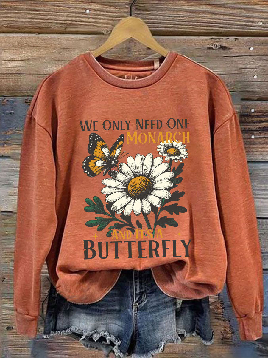 We Only Need One Monarch And It's A Butterfly Hoodie Anti ICE Hoodie Women's Gifts - Lilybirchmarket