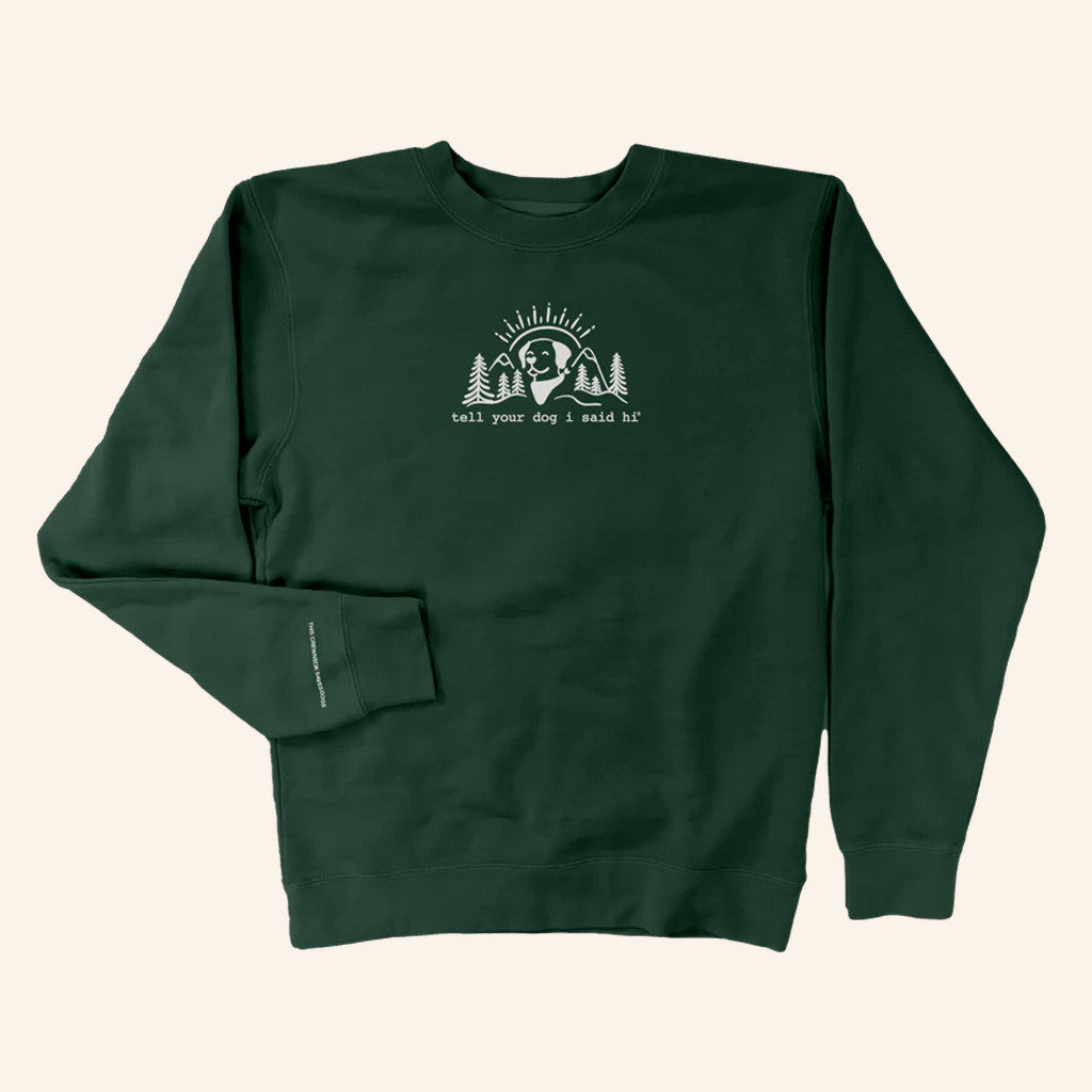 We Rate Dogs Merch Summit Pup Crewneck Tell Your Dog I Said Hi Sweatshirt Gifts For Besties - Lilybirchmarket