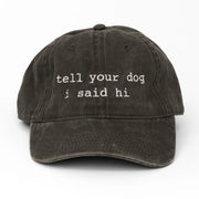 We Rate Dogs Merch Tell Your Dog I Said Hi Hat This Hat Saves Dogs Hat Embroidered Him Gifts - Lilybirchmarket