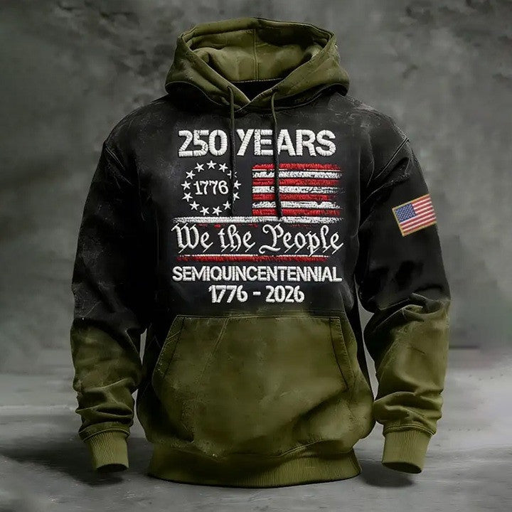 We The People 250 Years Semiquincentennial Hoodie 4Th Of July Anniversary Patriotic Apparel - Lilybirchmarket