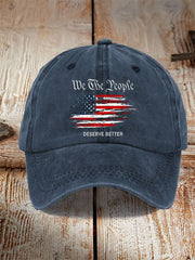 We The People Deserve Better Hat Usa Patriotic Hat Gifts For Father - Lilybirchmarket