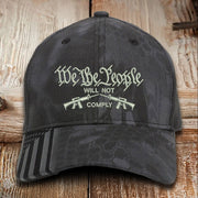 We The People Will Not Comply Embroidered Camo Hat Second Amendment Hat Gifts For Gun Lovers - Lilybirchmarket
