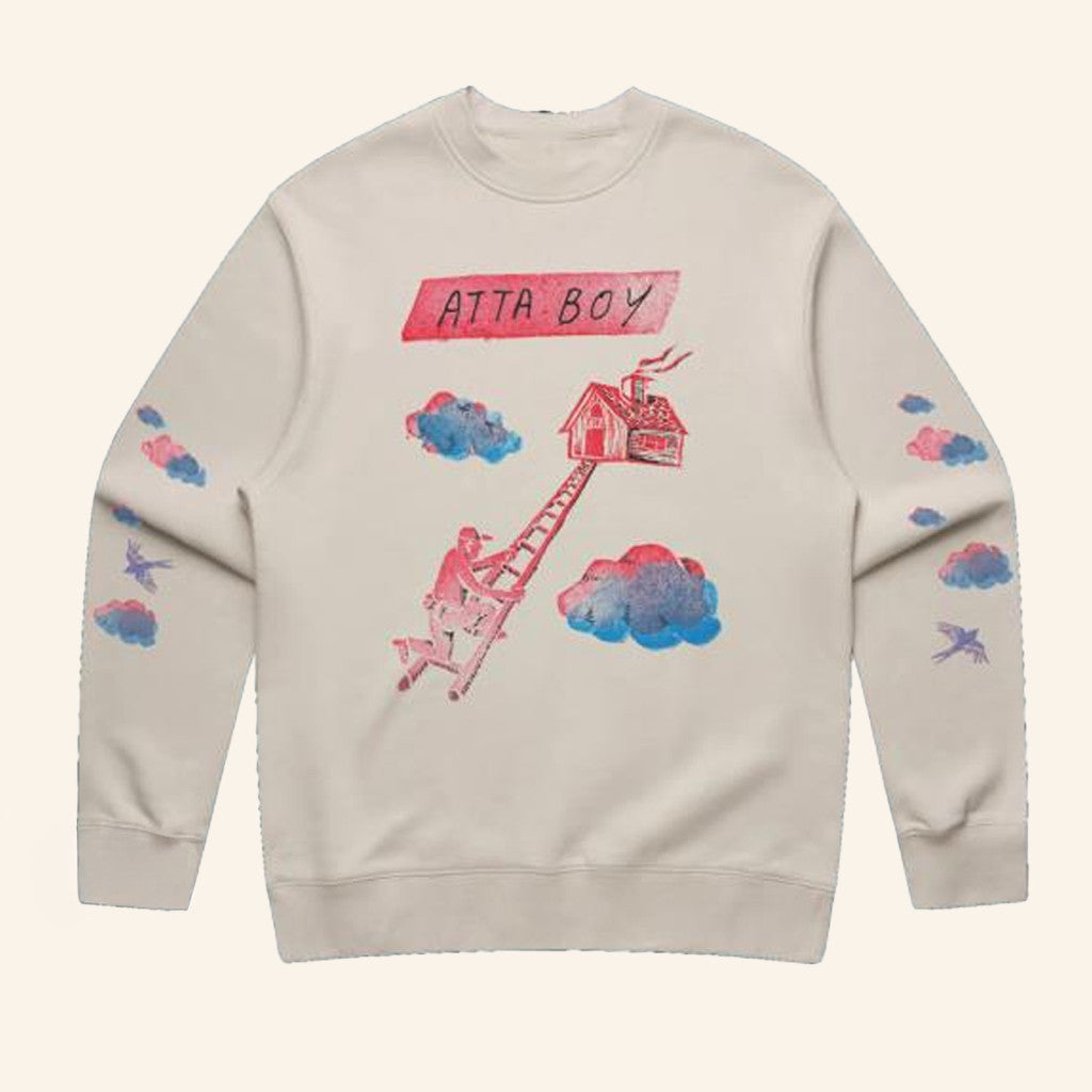 Weare Atta Boy Merch Cloud House Sweatshirt Gift Ideas For Music Lovers - Lilybirchmarket