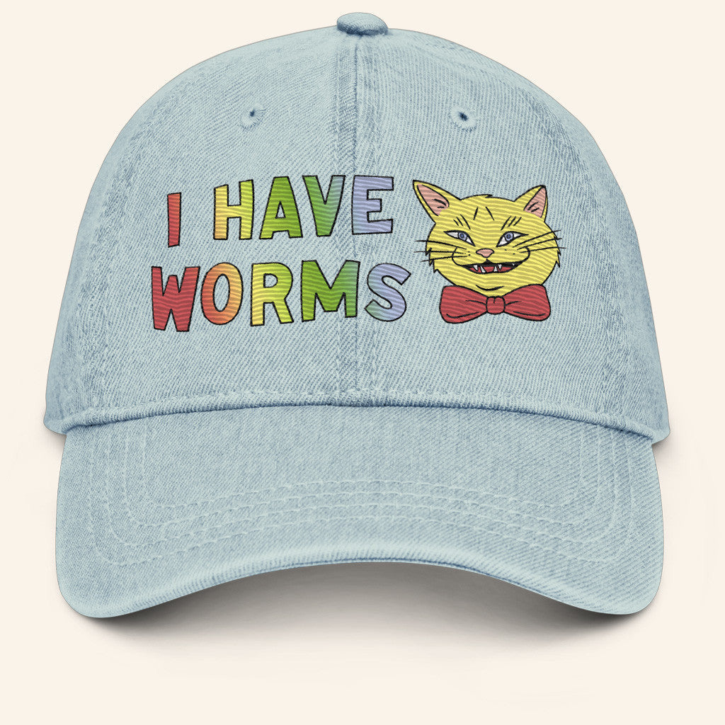 Webworm Merch I Have Worms Hat Gifts For Girlfriend - Lilybirchmarket