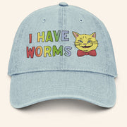 Webworm Merch I Have Worms Hat Gifts For Girlfriend - Lilybirchmarket
