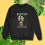 Wednesday Is My Spirit Animal Shirt Halloween Merch Gift Ideas For Friend - Lilybirchmarket