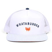 Whataburger Merch Seersucker Staunch Collection Trucker Snapback Hat Embroidered Whataburger Hat - Lilybirchmarket