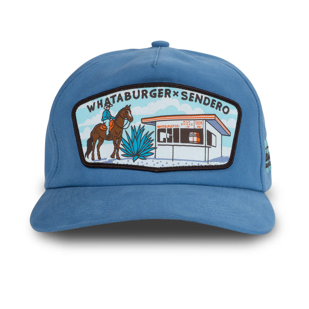 Whataburger Merch Sendero x Whataburger Cowboy Drive Thru Hat Embroidered Gifts For Dad - Lilybirchmarket