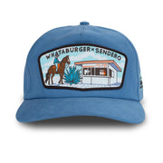 Whataburger Merch Sendero x Whataburger Cowboy Drive Thru Hat Embroidered Gifts For Dad - Lilybirchmarket