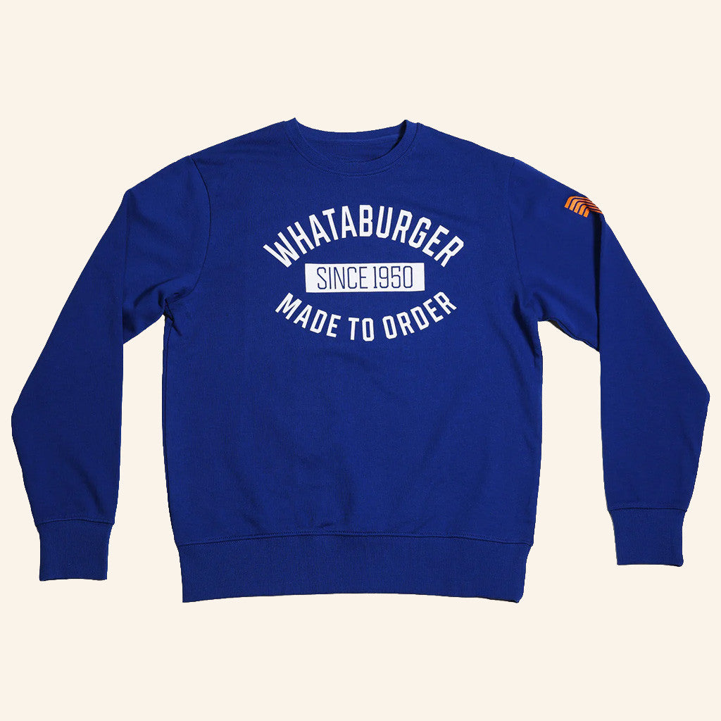 Whataburger Merch Sportiqe Blue Crewneck Whataburger Sweatshirt Best Gifts For Son - Lilybirchmarket