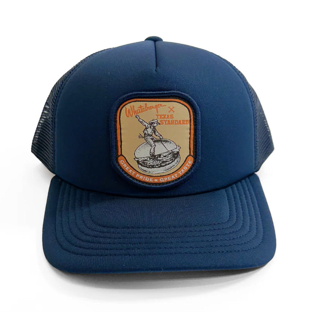 Whataburger Merch Texas Standard x Whataburger Great Taste Trucker Hat Embroidered Son Gifts - Lilybirchmarket