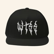 When The Sun Sets Merch WTSS White Metal Logo Snapback Hat Music Gift Ideas For Guys - Lilybirchmarket