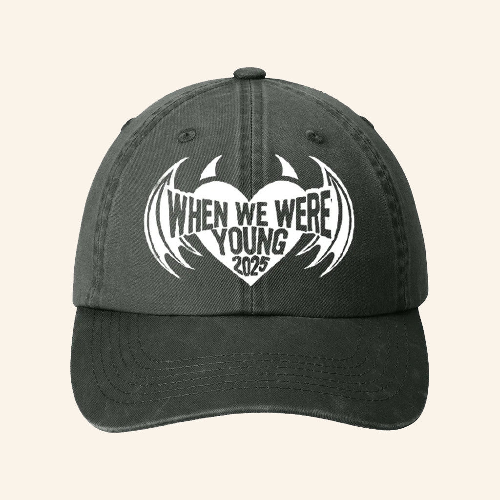 When We Were Young Merch 2025 Festival Winged Heart Dad Hat Gift Ideas For Fans - Lilybirchmarket