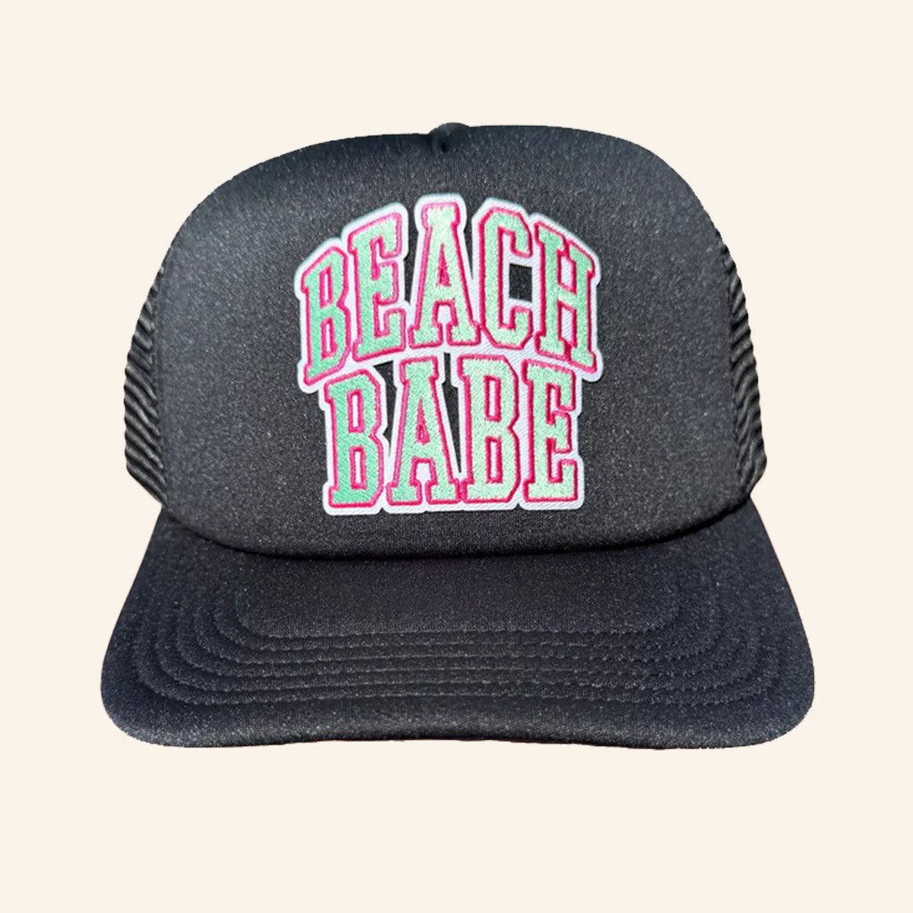 Whiskey Biz Merch Beach Babe Embroidered Trucker Hat Gifts For Her - Lilybirchmarket