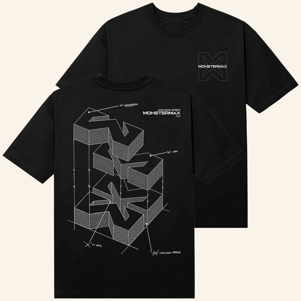 Whistlin Diesel Merch Monstermax Schematic Black T-Shirt Gifts Ideas For Him - Lily Birch Market