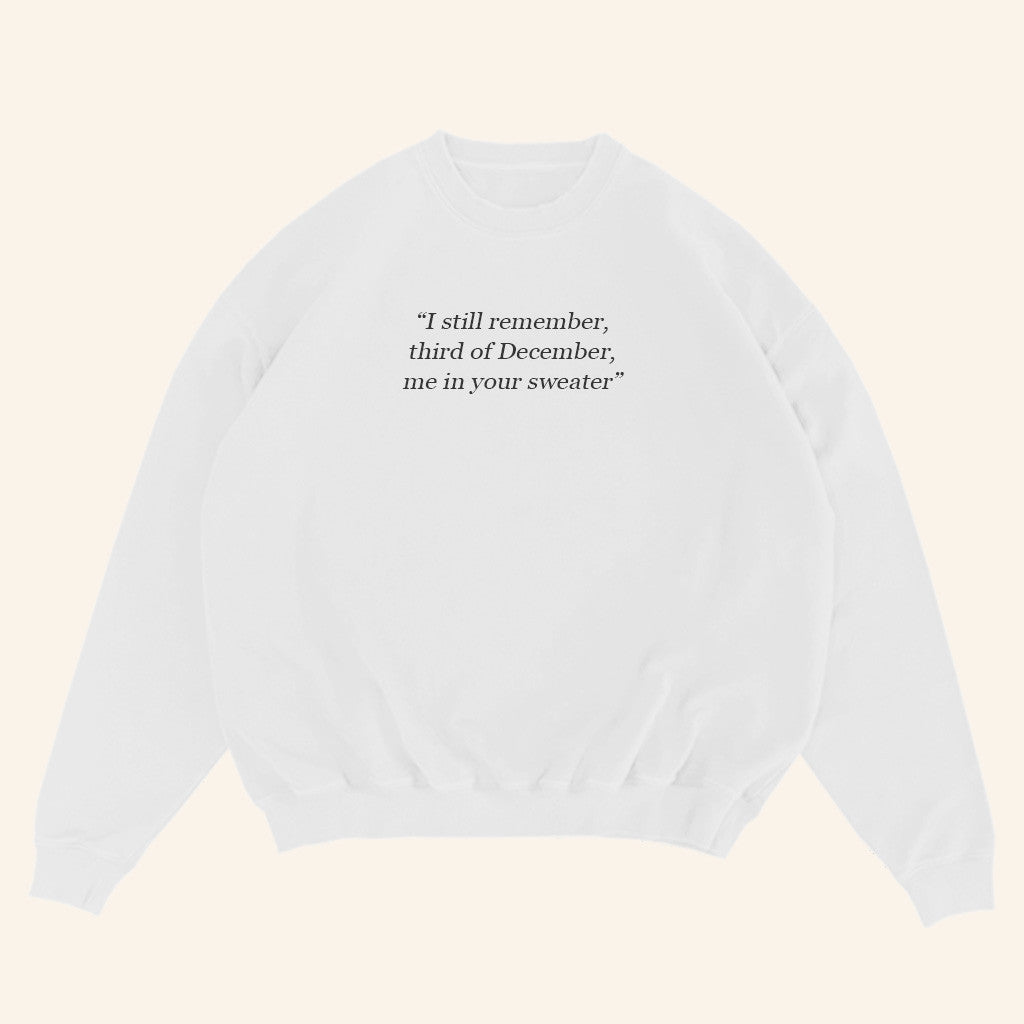 White Conan Gray Heather Sweater 2025 Conan Gray Merch Your Sweater Sweatshirt Music Fans Gifts - Lilybirchmarket