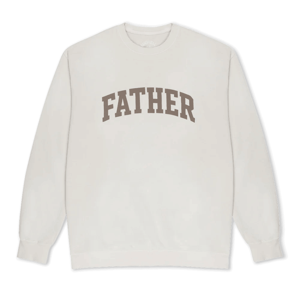 White Father Sweatshirt Call Her Daddy Merch Gift for Daughter Clean Classic Style - Lilybirchmarket